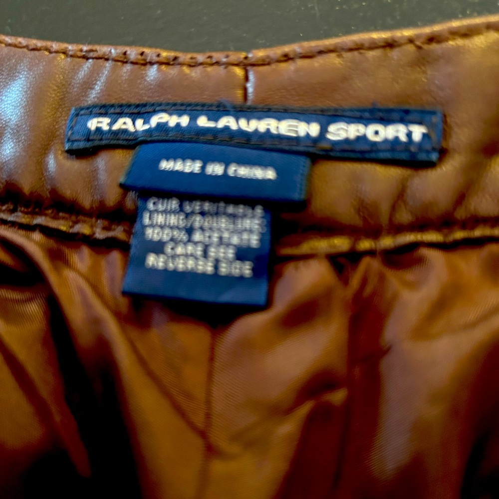 Ralph Lauren Sport leather pants